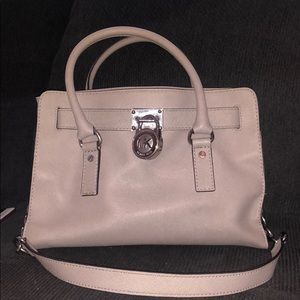 Michael Kors Grey Leather Purse